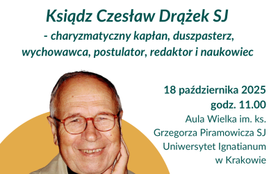 Zaproszenie na konferencję o o. Czesławie Drążku SJ